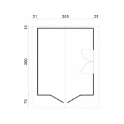 Palmako Cabin Sally 10.2m2 Palmako Cabins